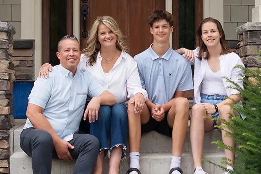 Julie Jeppson and family