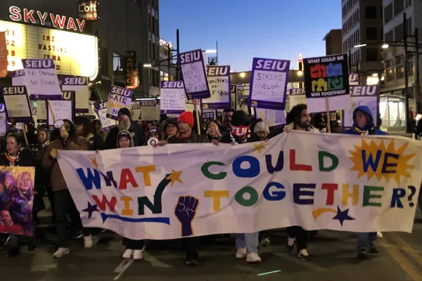 March down Hennepin Ave