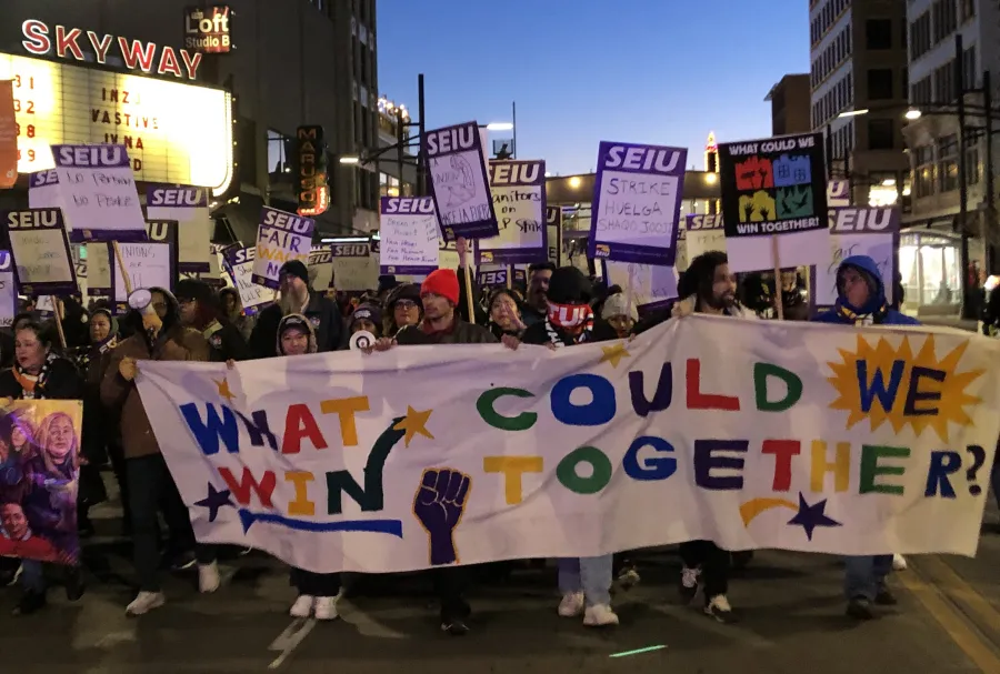 March down Hennepin Ave