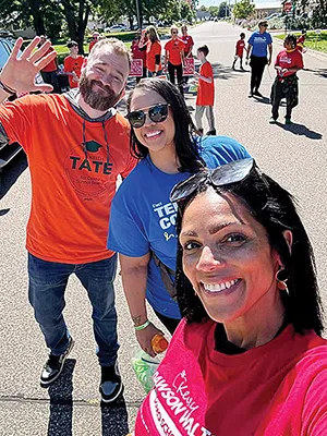 Osseo School Board candidates Keith Tate, Tekoa Cochran, Kelsey Dawson Walton