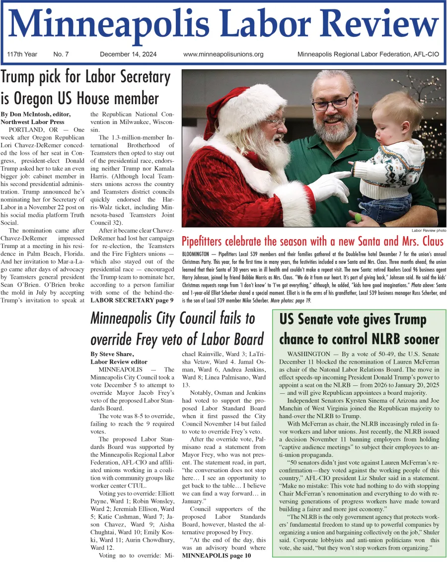 Page 1 of December 14, 2024 issue