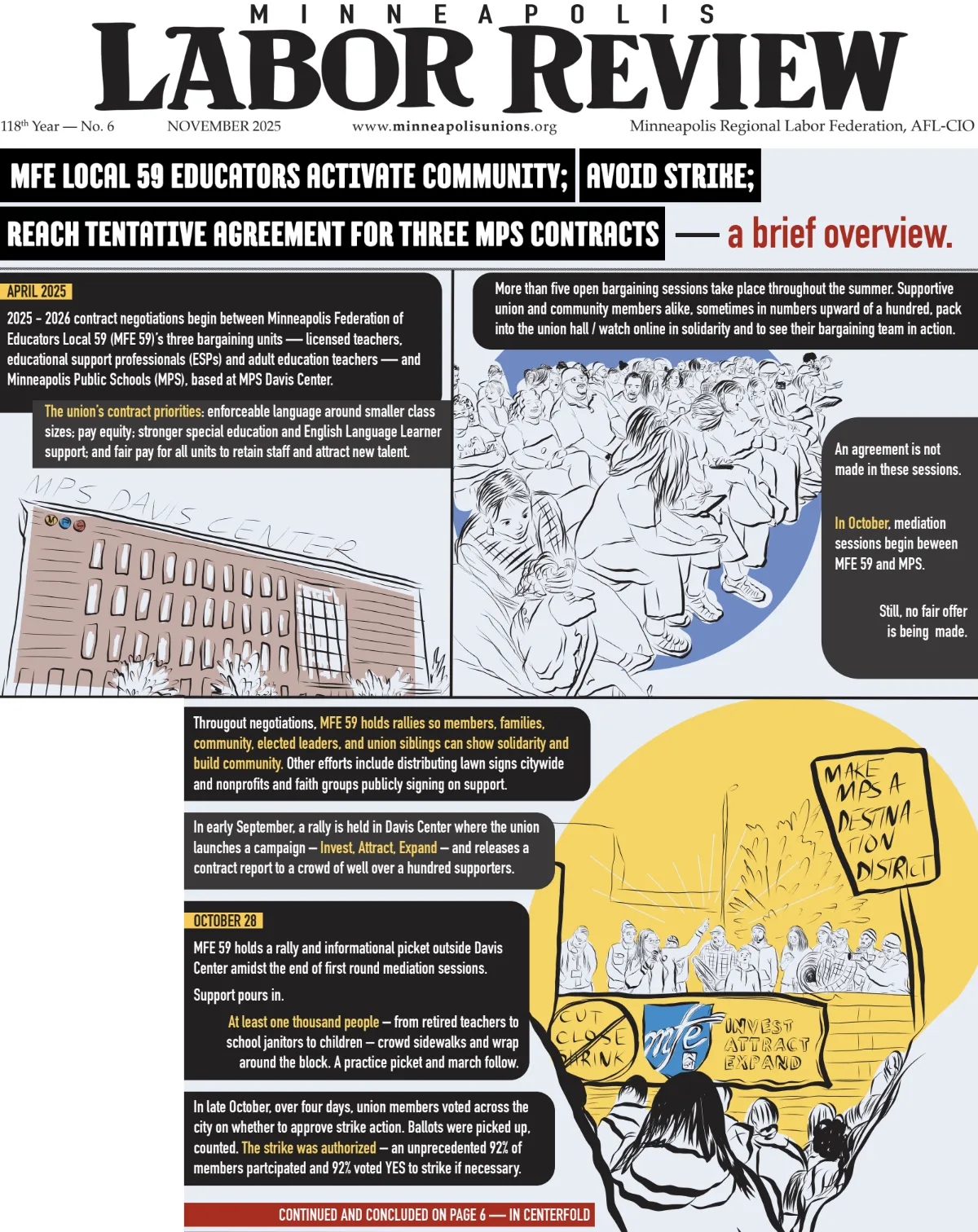 Labor Review November 2025 Front Page