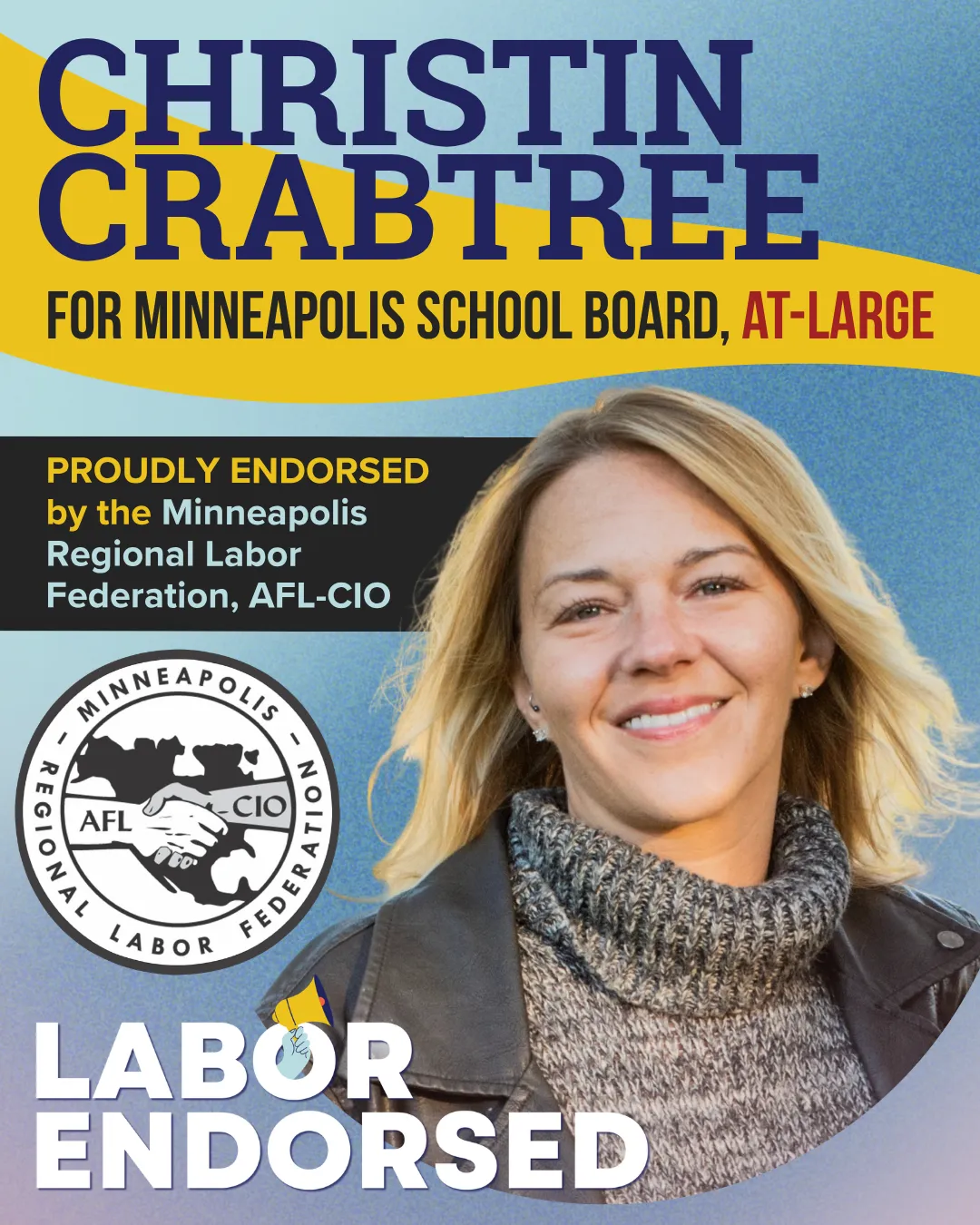 The MRLF is proud to endorse Christin Crabtree for Minneapolis School Board At-Large