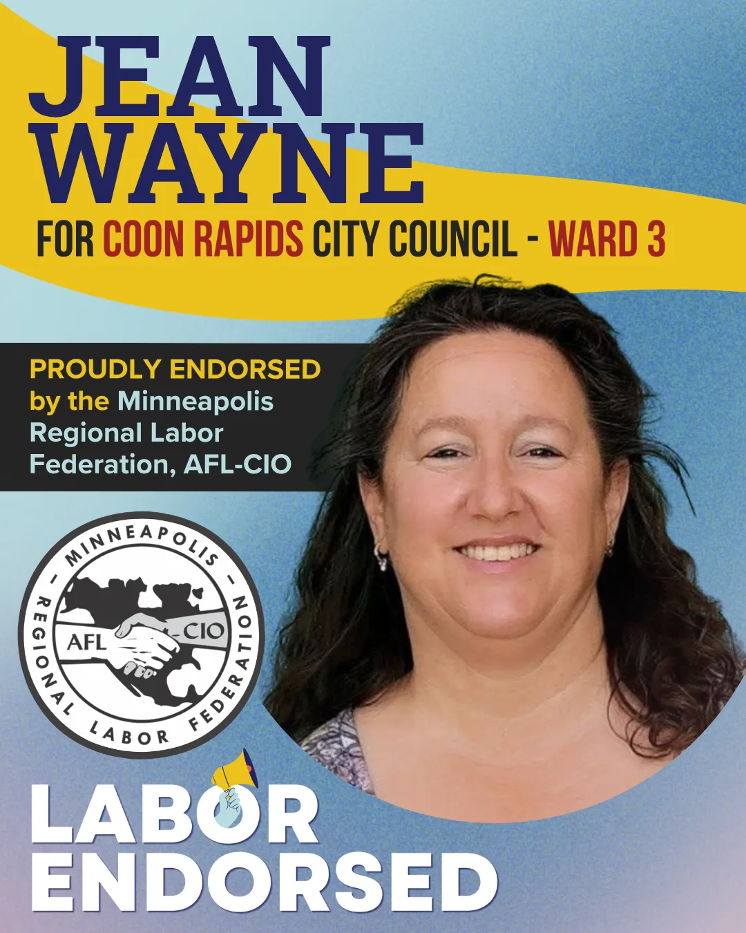 Jean Wayne for Coon Rapids City Council Ward 3