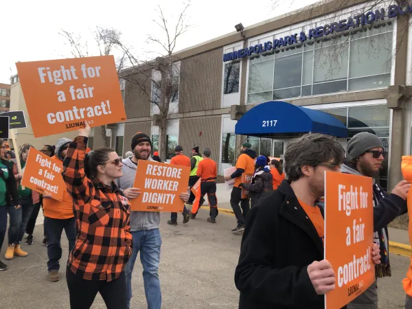 Picket at Minneapolis Park Board