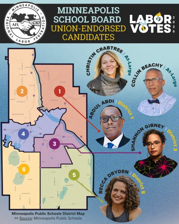Union-endorsed Minneapolis School Board Candidates