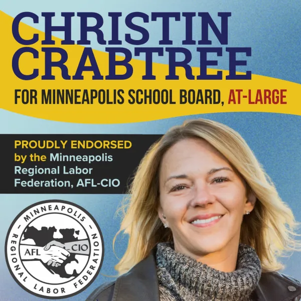 The MRLF is proud to endorse Christin Crabtree for Minneapolis School Board At-Large