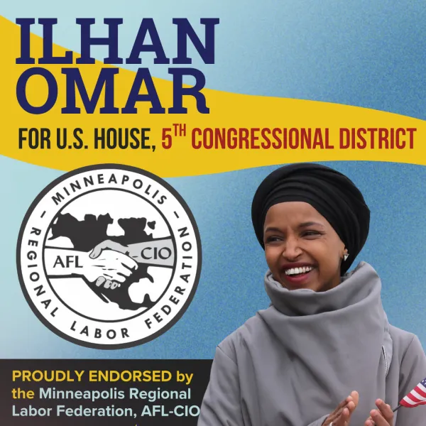 The MRLF is proud to endorse Ilhan Omar for U.S. House 5th Congressional District